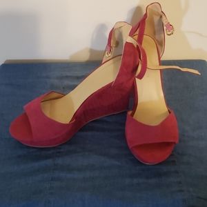 Hot Pink Wedges (sz 10)